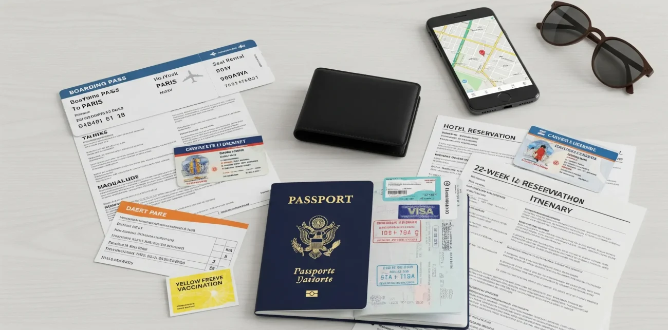 A list of travel documents