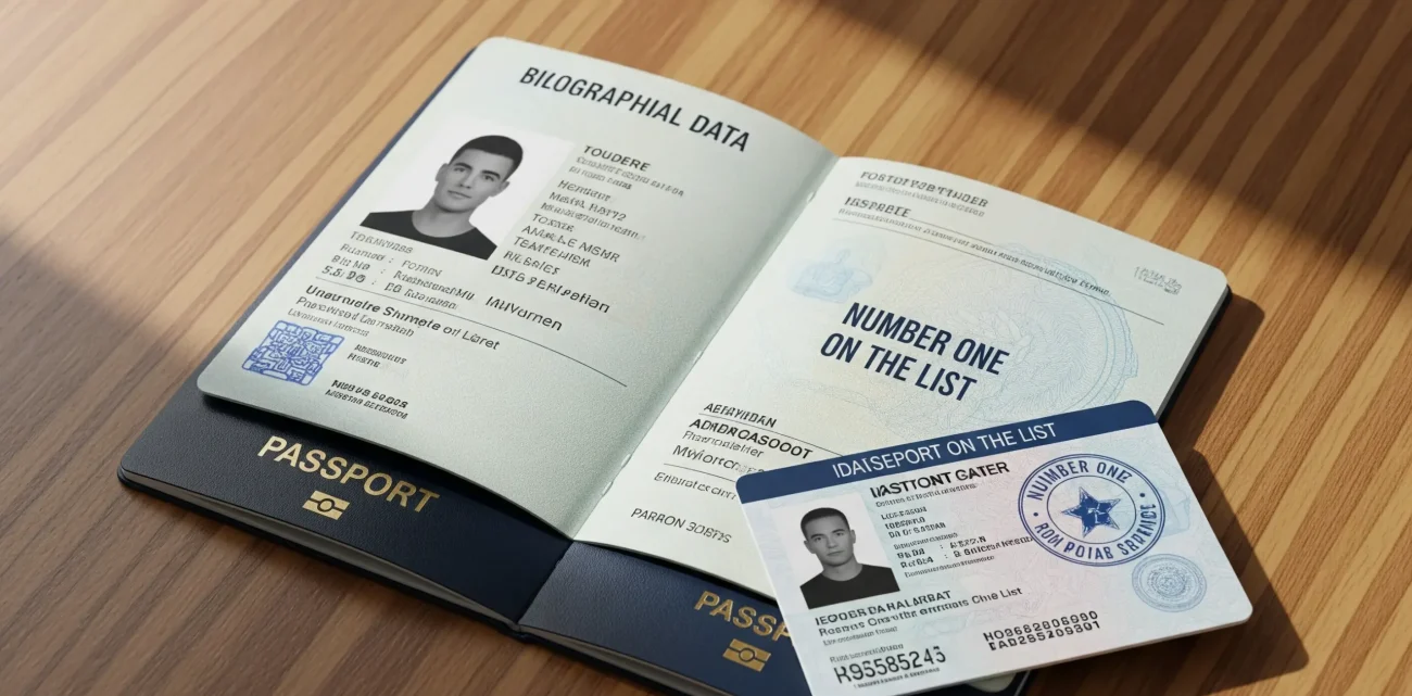 Passport and Identification Number One on the List