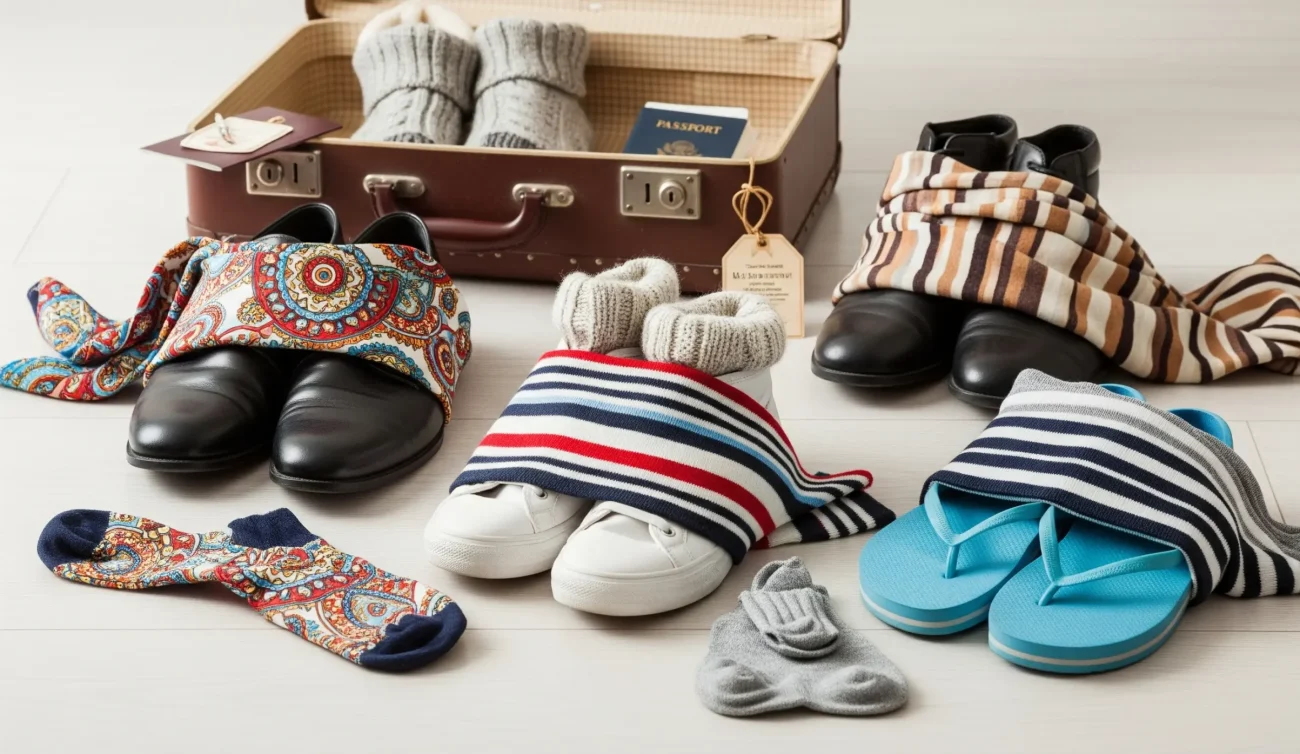 Method 2 Wrap Shoes in Scarves or Socks