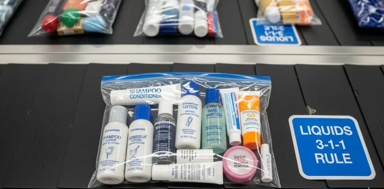 Organizing Toiletries and Liquids for Security