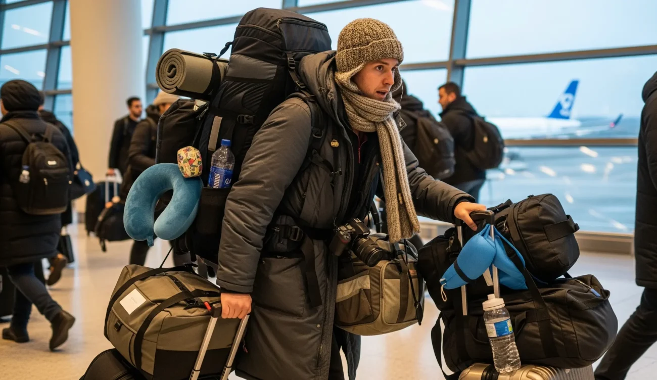 Wear Bulky Items When You Travel