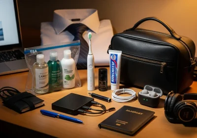 business trip travel kit