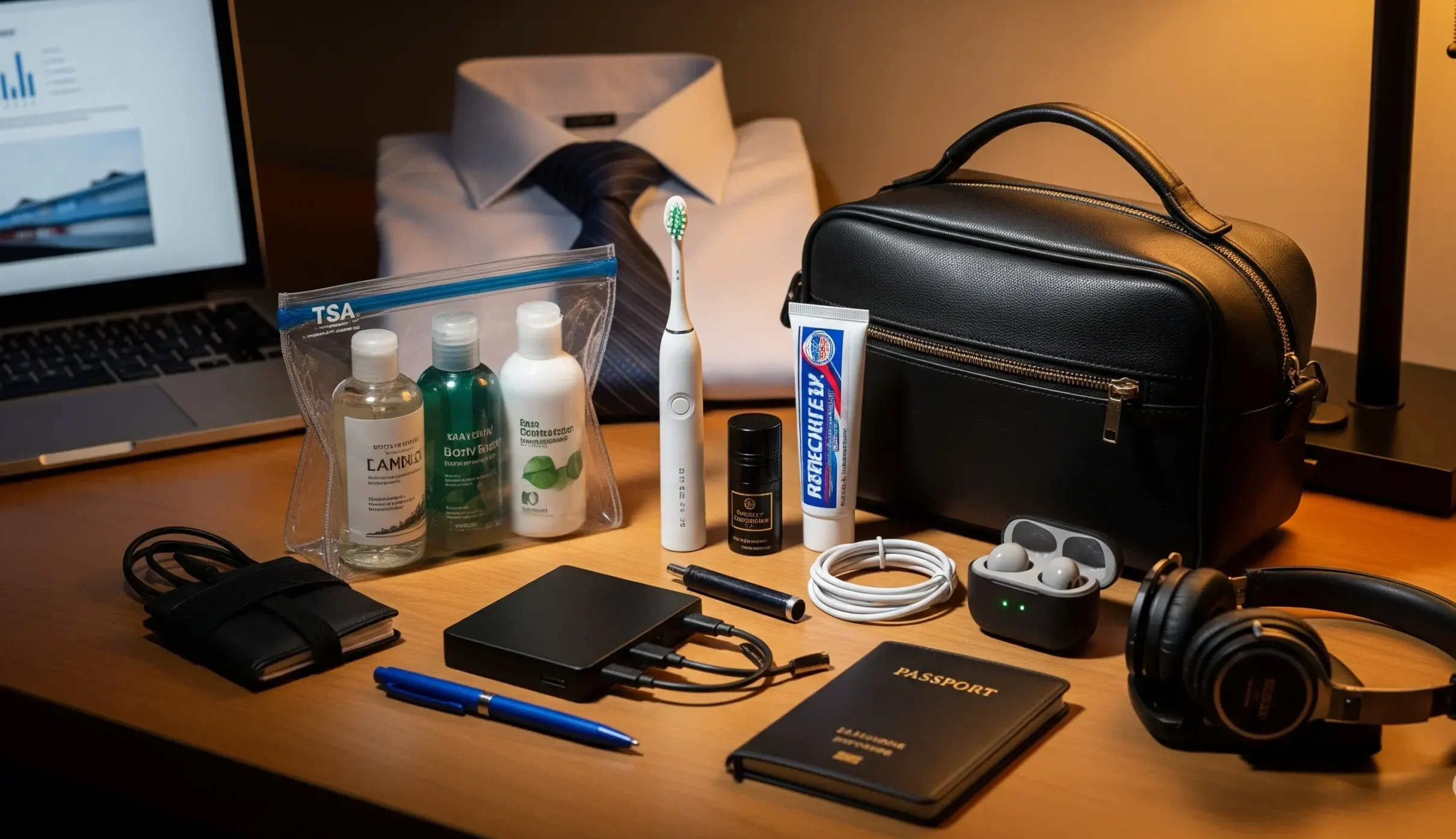 business trip travel kit