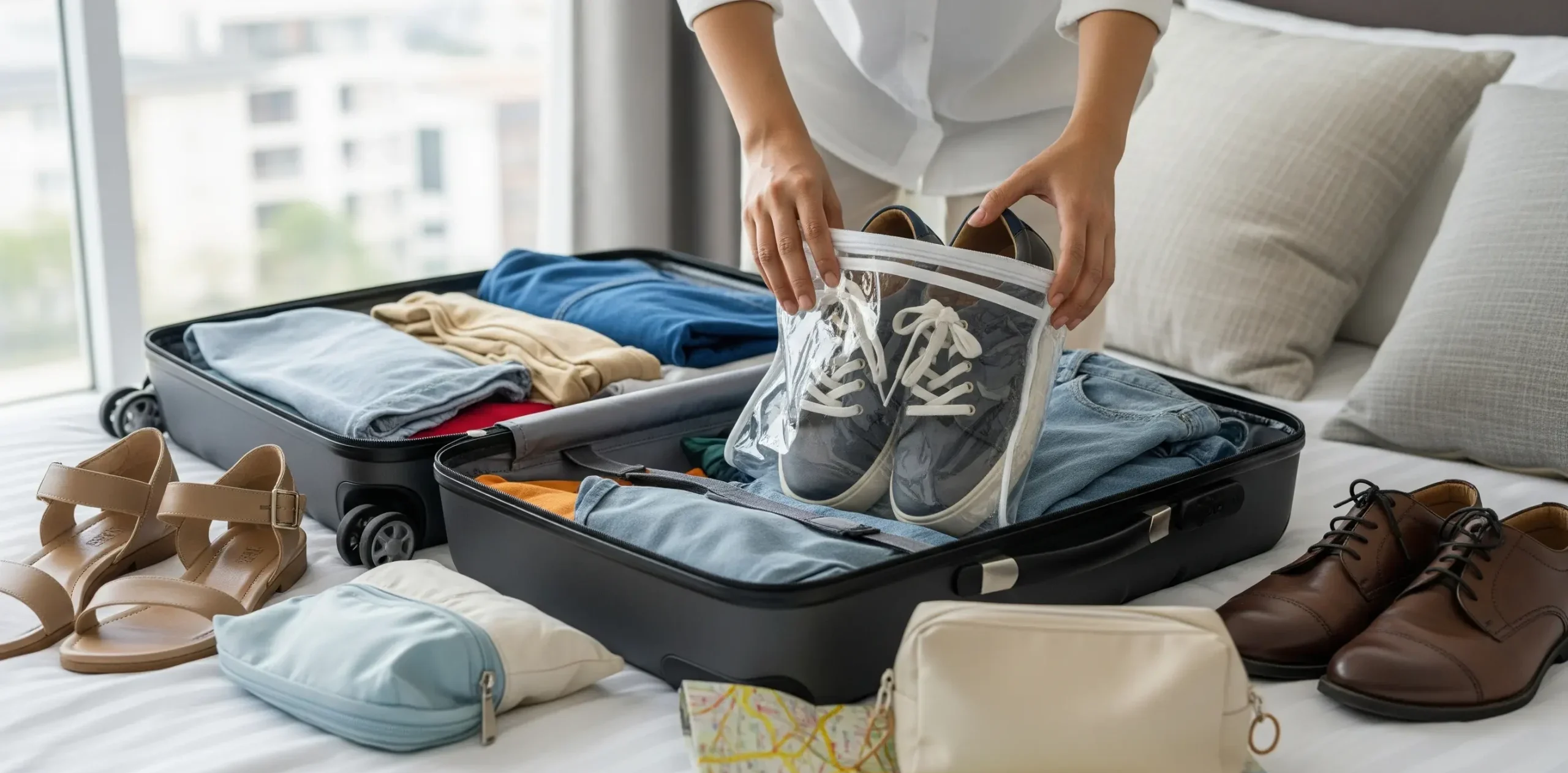 pack shoes travel tips