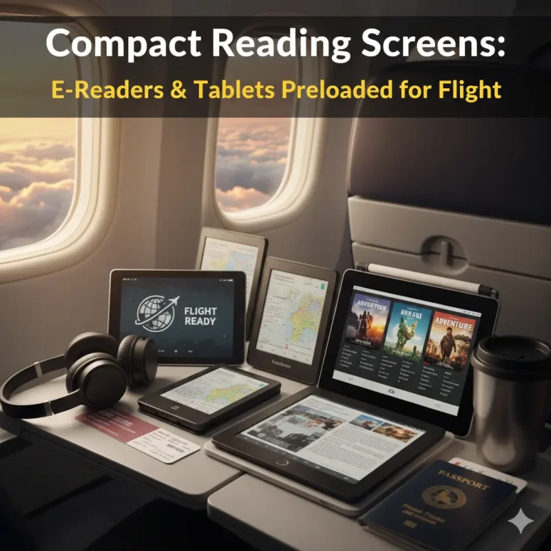 Compact Reading Screens E-Readers & Tablets Preloaded for Flight