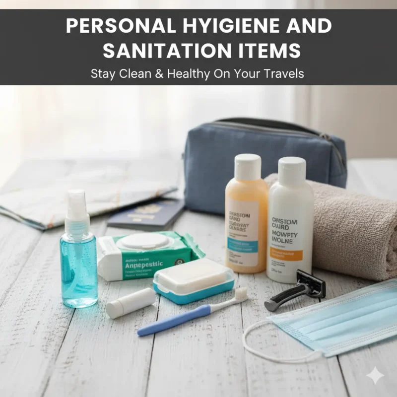 Personal Hygiene and Sanitation Items.